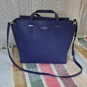Kate Spade Blue Satchel with Versatile Straps